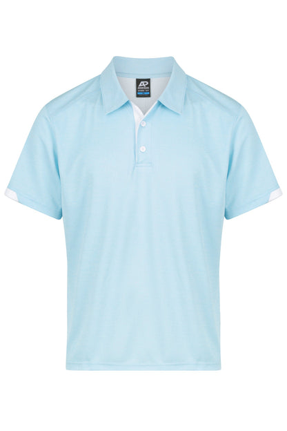 LIGHT BLUE/WHITE - Morris Mens Polos