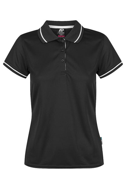 BLACK/WHITE - Cottesloe Lady Polos
