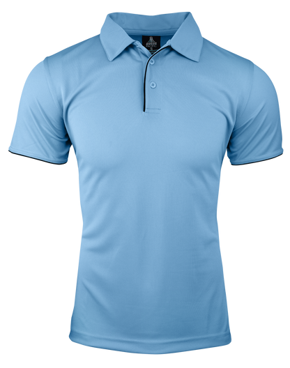 SKY/NAVY - Yarra Mens Polos
