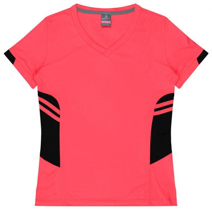 NEON PINK/BLACK - Tasman Lady Tees