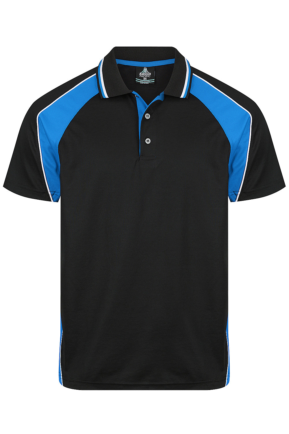 BLACK/ELECTRIC ROYAL/WHITE - Panorama Mens Polos