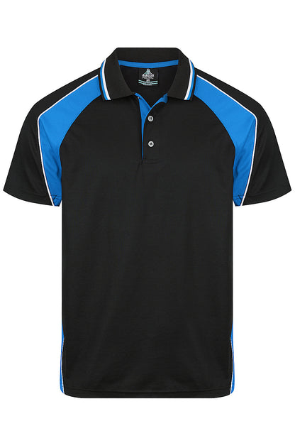 BLACK/ELECTRIC ROYAL/WHITE - Panorama Mens Polos