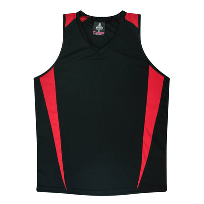 BLACK/RED - Eureka Lady Singlets