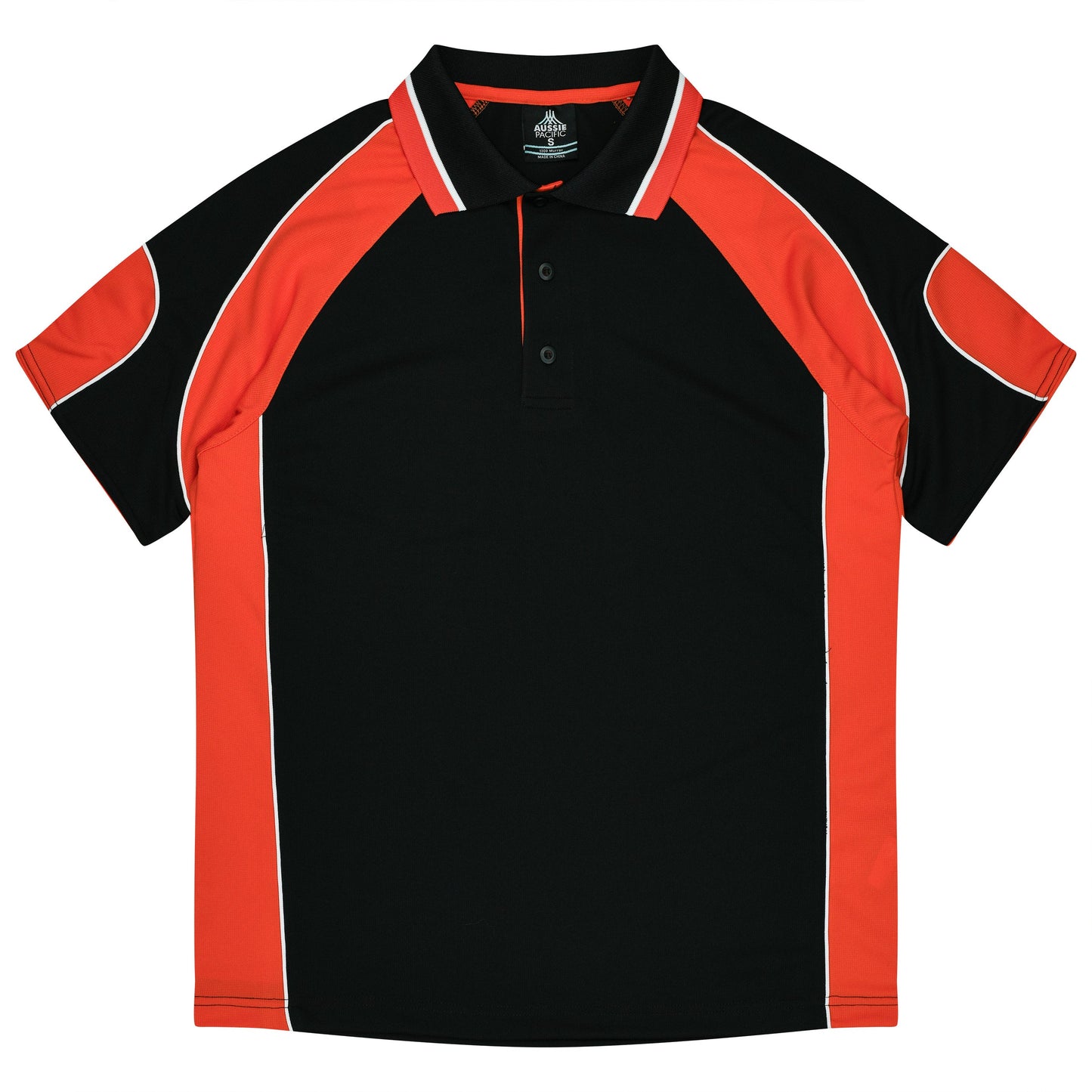 BLACK/ORANGE - Murray Kids Polos
