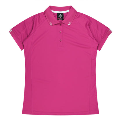 PINK/WHITE - Flinders Lady Polos