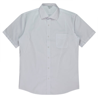 White - Mosman Mens Shirt Short Sleeve