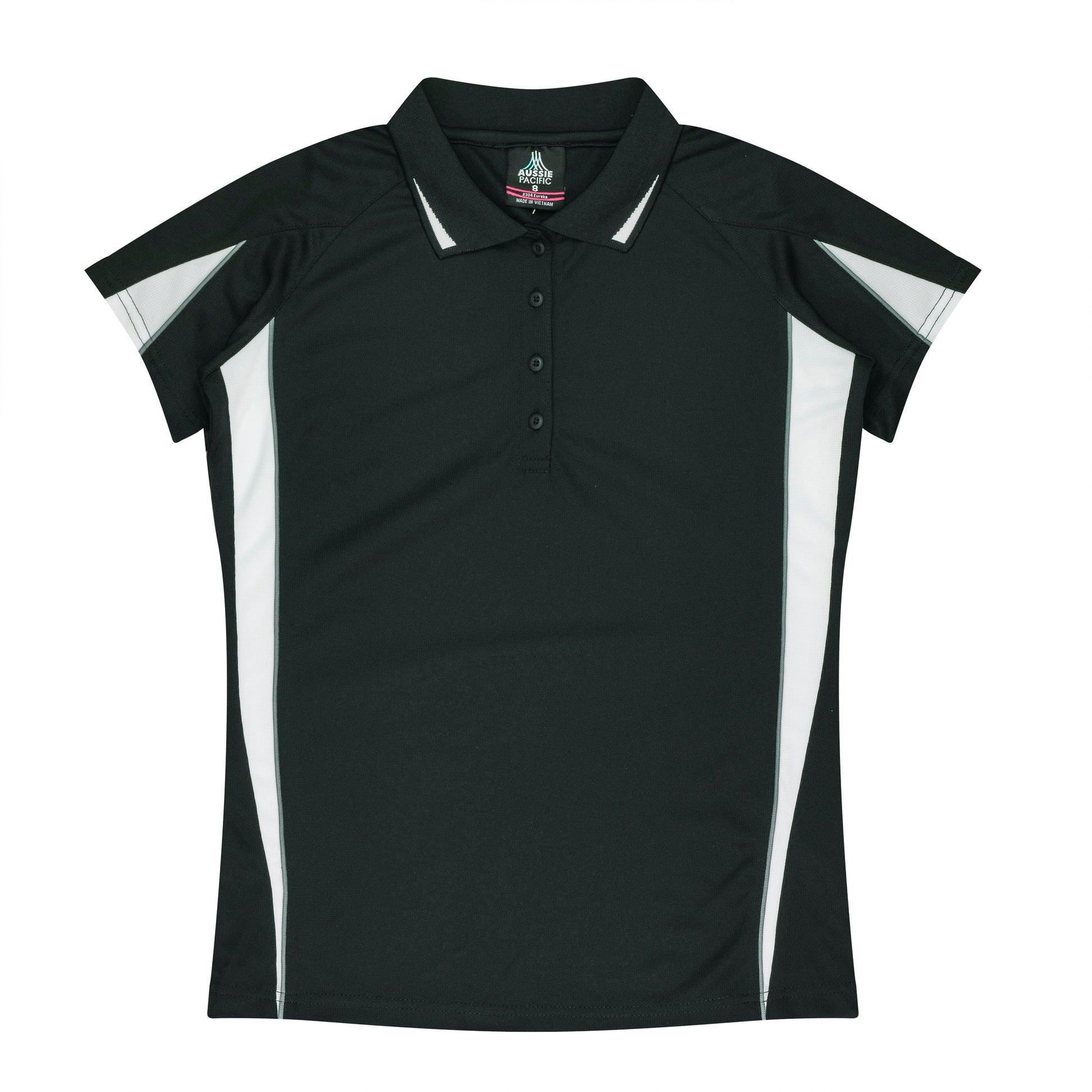 BLACK/WHITE - Eureka Lady Polos