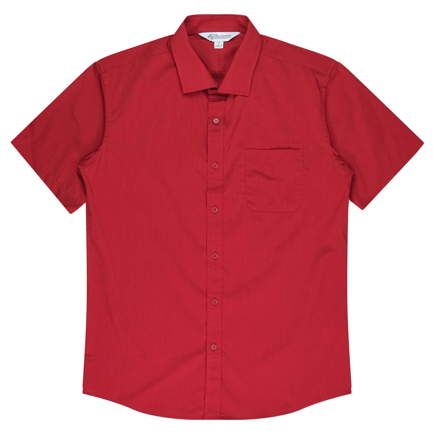 Red - Mosman Mens Shirt Short Sleeve