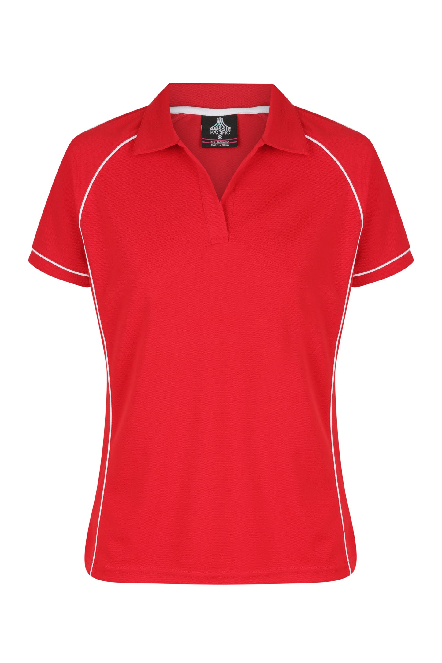 RED/WHITE - Endeavour Lady Polos