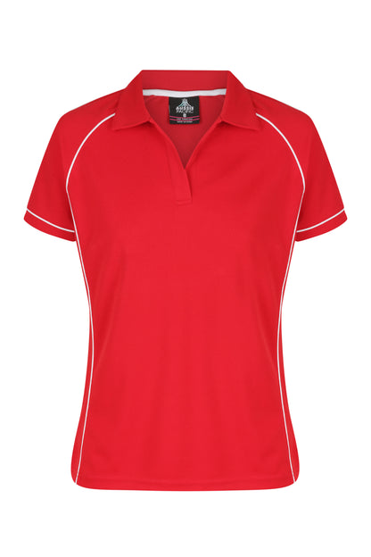 RED/WHITE - Endeavour Lady Polos