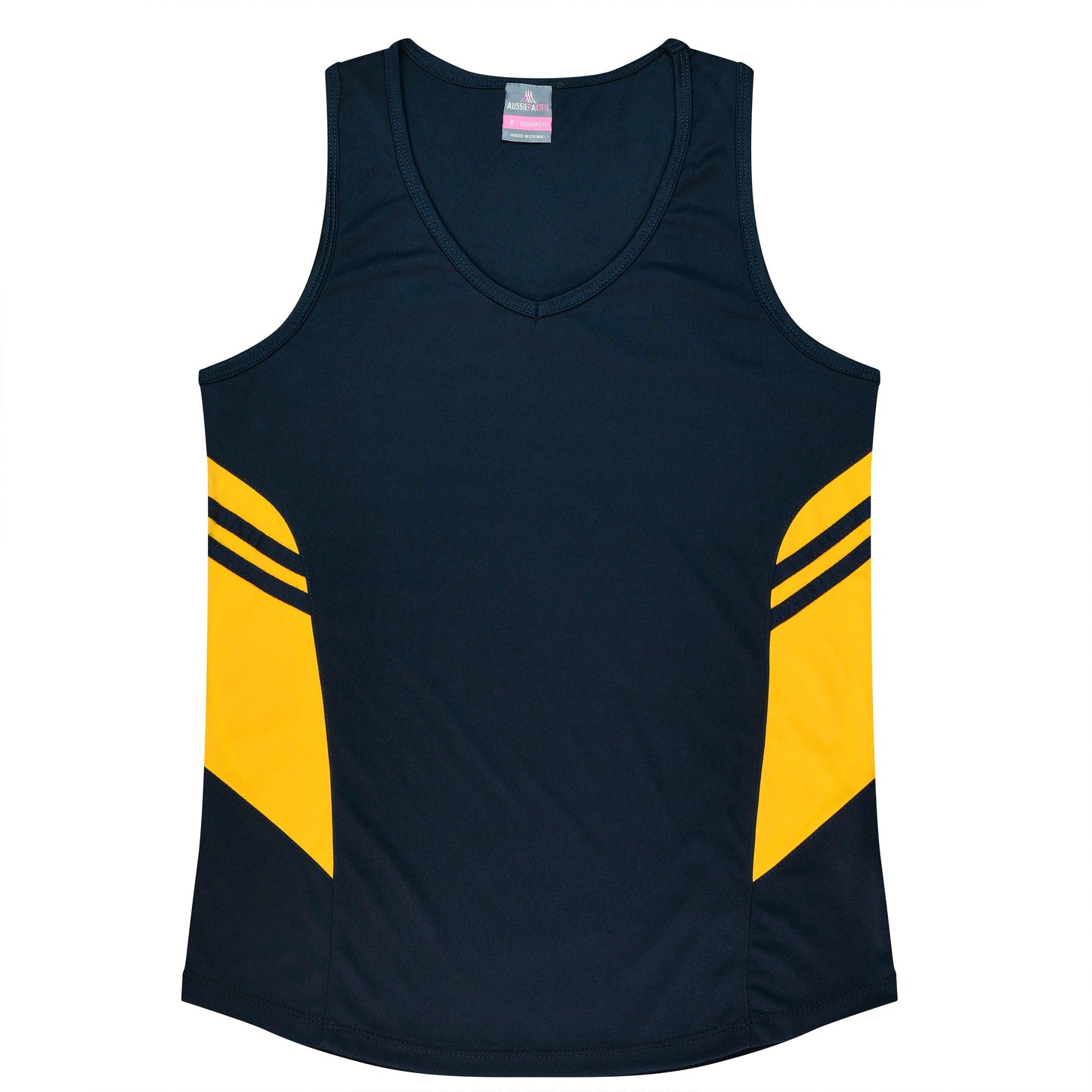 NAVY/GOLD - Tasman Lady Singlets