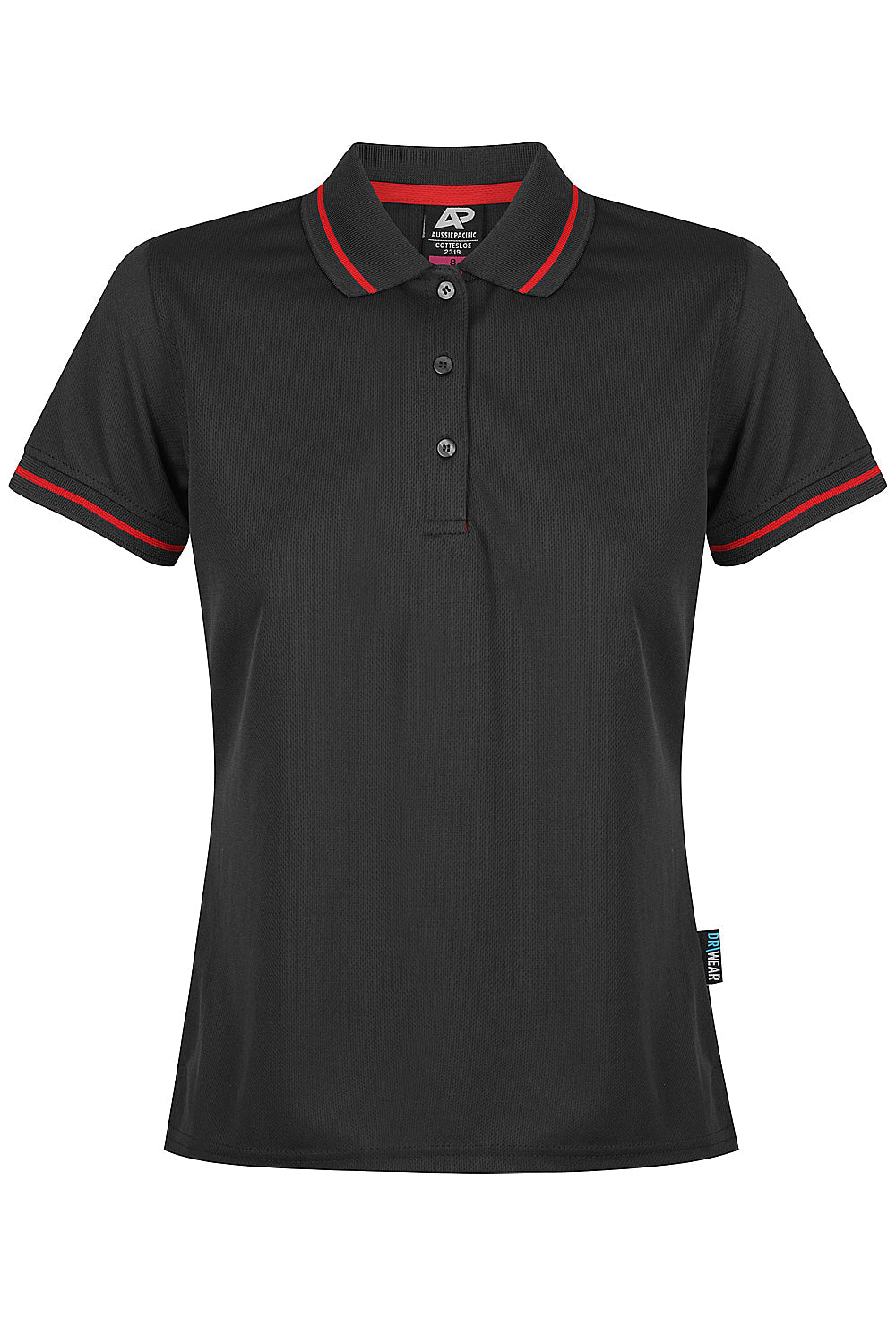 BLACK/RED - Cottesloe Lady Polos