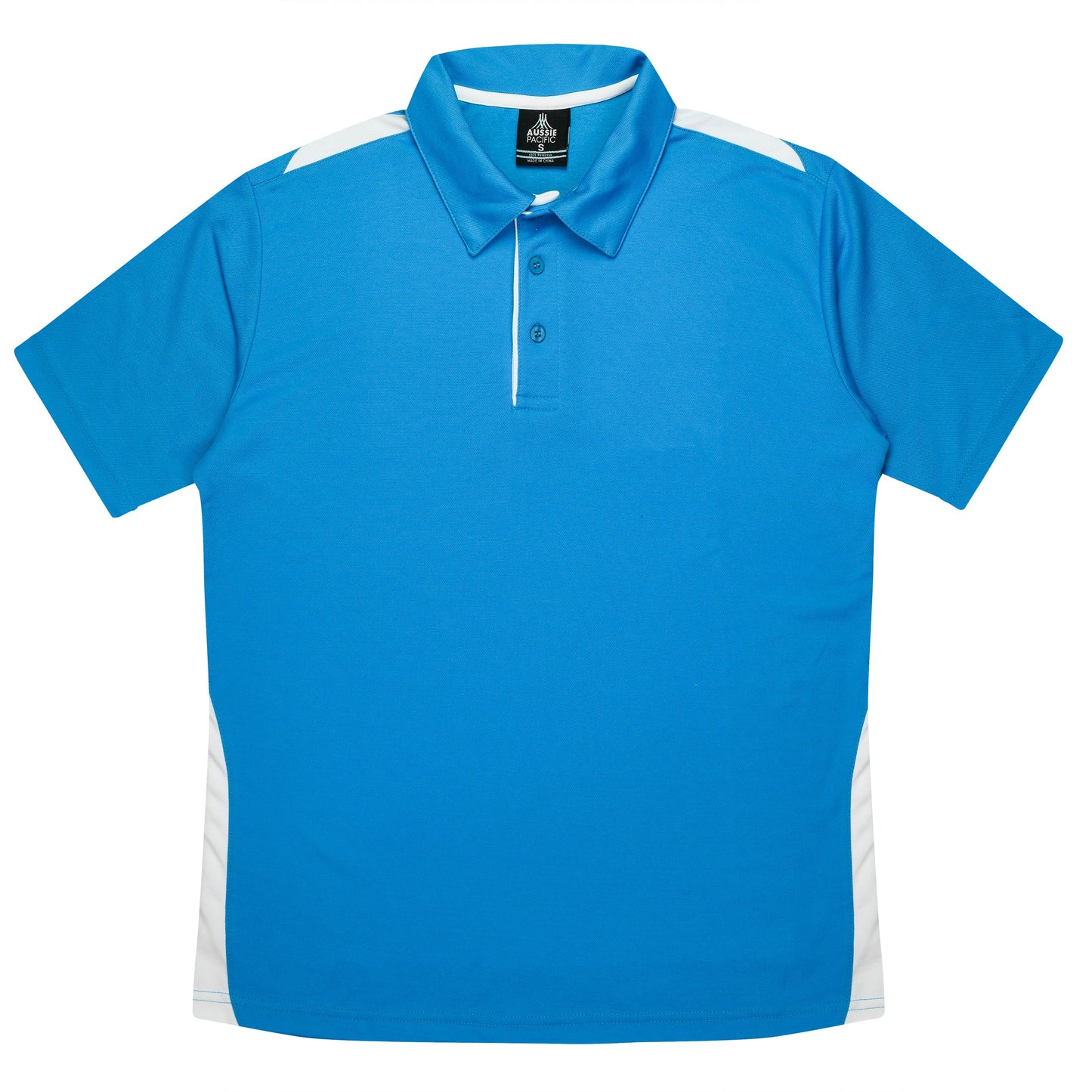 PACIFIC BLUE/WHITE - Paterson Kids Polos
