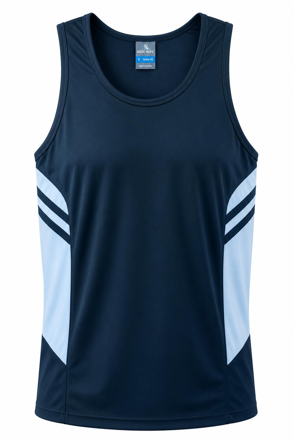 NAVY/SKY - Tasman Mens Singlets