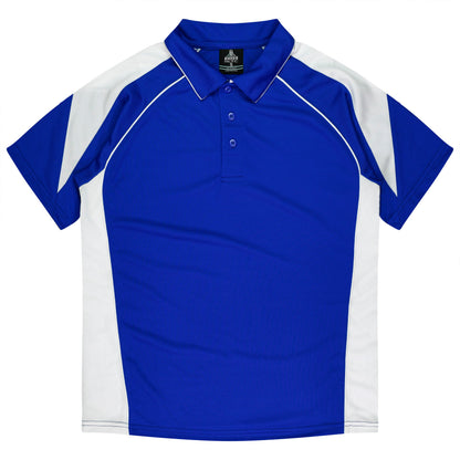 ROYAL/WHITE - Premier Kids Polos