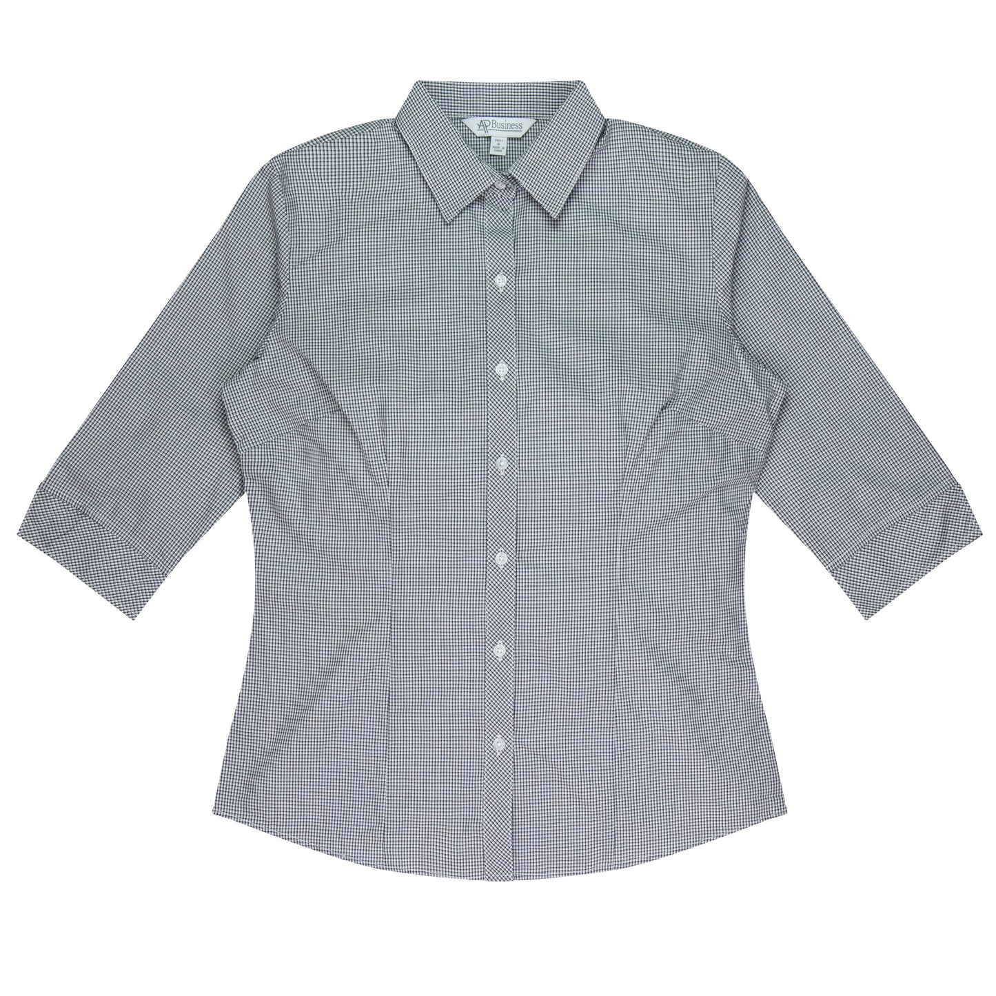 BLACK/WHITE - Toorak Lady Shirt 3/4 Sleeve