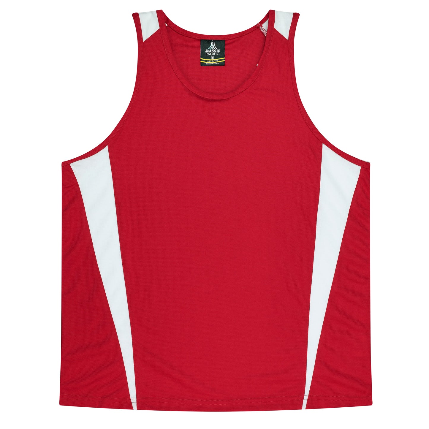 RED/WHITE - Eureka Kids Singlets