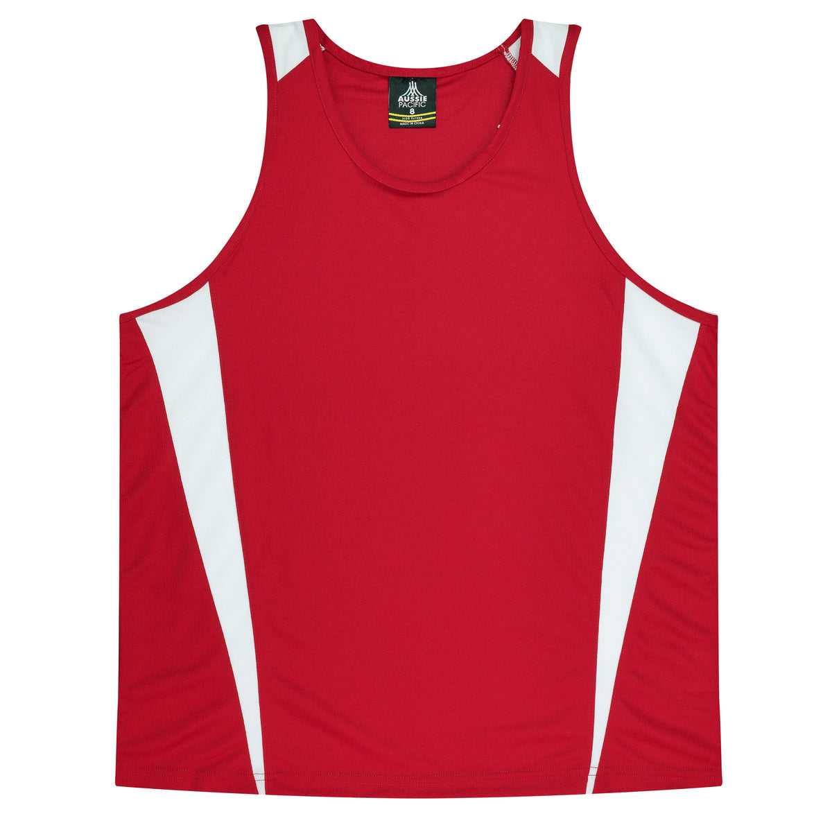 RED/WHITE - Eureka Kids Singlets