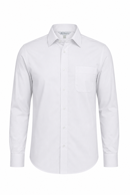 White - Mosman Mens Shirt Long Sleeve