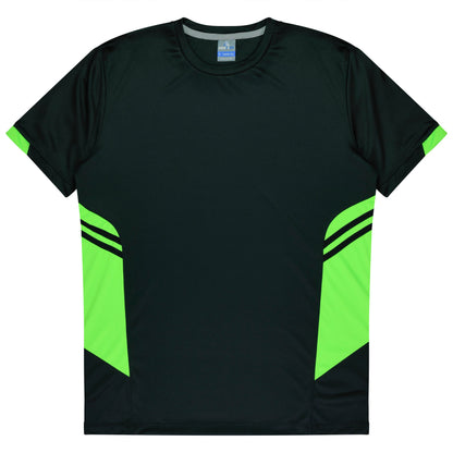 BLACK/NEON GREEN - Tasman Mens Tees