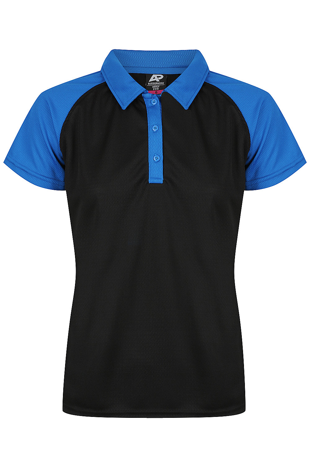BLACK/ELECTRIC ROYAL - Manly Lady Polos