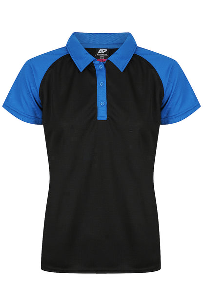 BLACK/ELECTRIC ROYAL - Manly Lady Polos