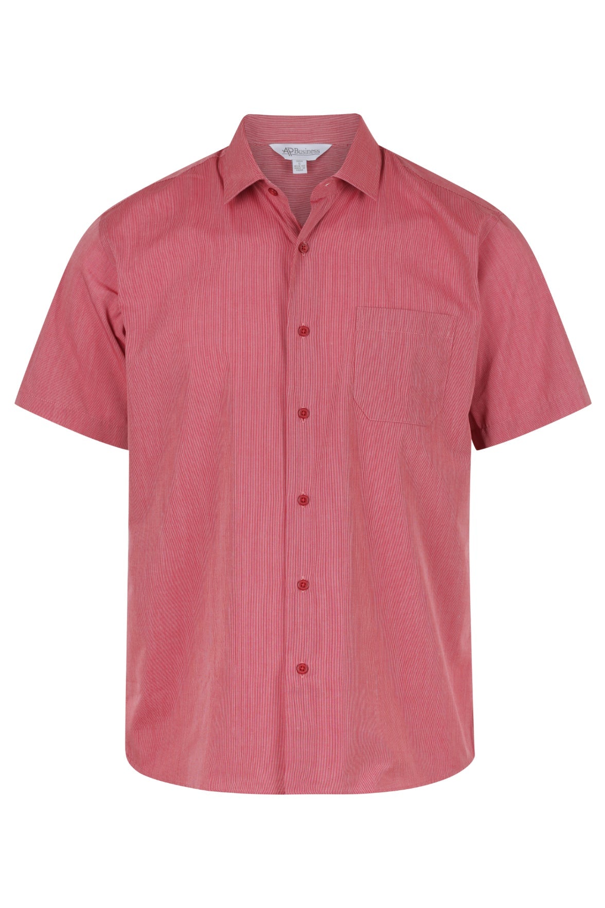 Red - Belair Mens Shirt Short Sleeve