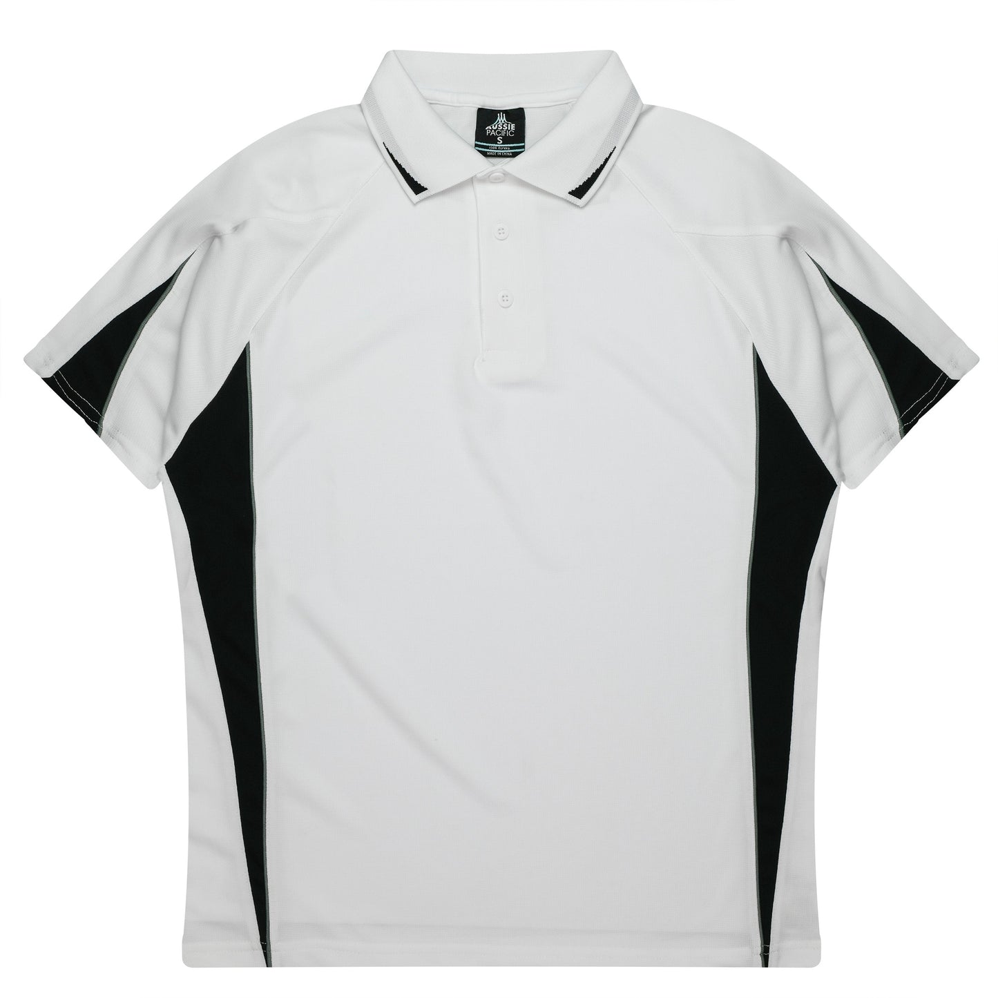 WHITE/BLACK - Eureka Kids Polos