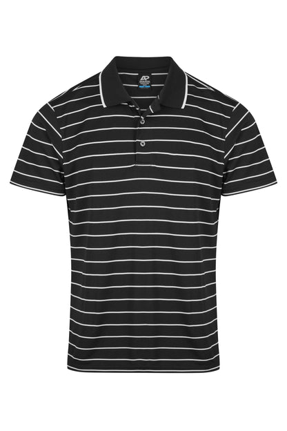 BLACK/WHITE - Vaucluse Mens Polos