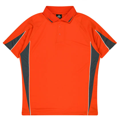 Orange/Charcoal - Eureka Kids Polos