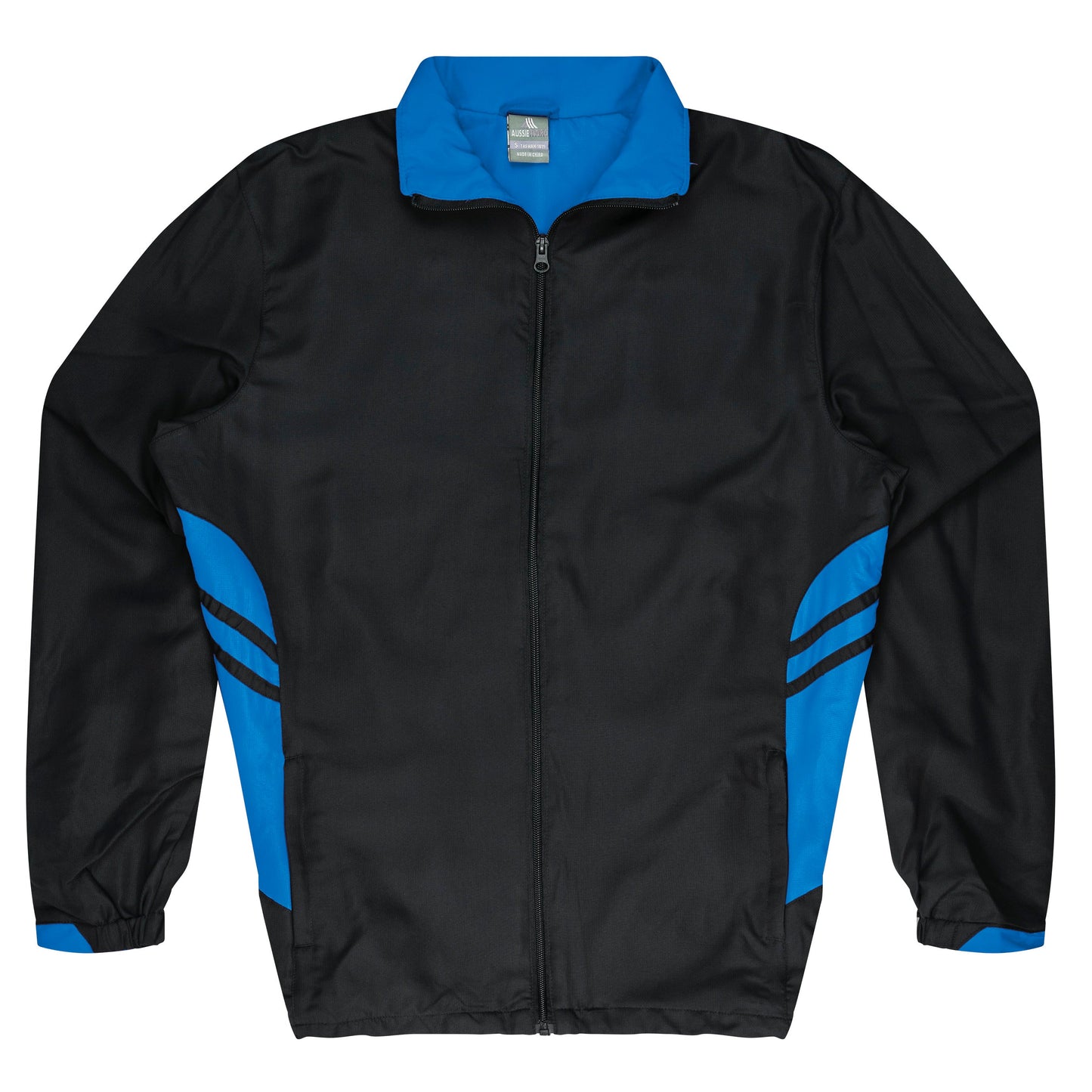 BLACK/CYAN - Tasman Kids Tracktops