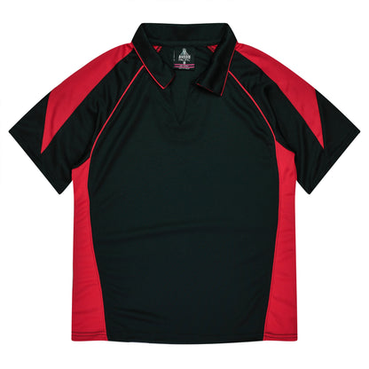 BLACK/RED - Premier Lady Polos