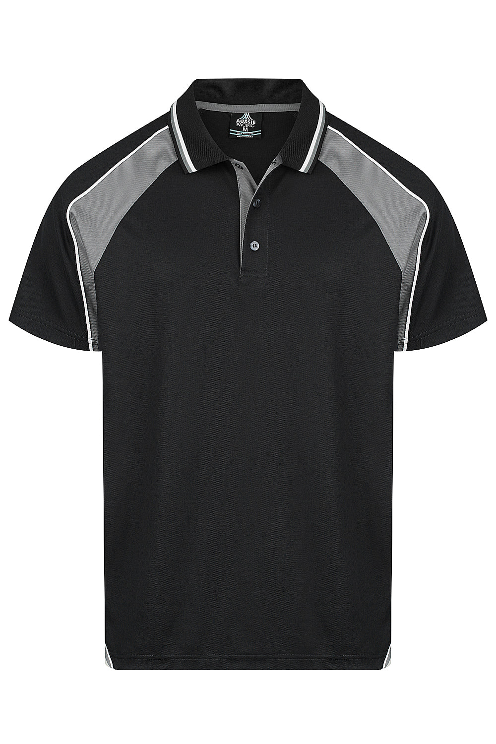 BLACK/ASHE/WHITE - Panorama Mens Polos