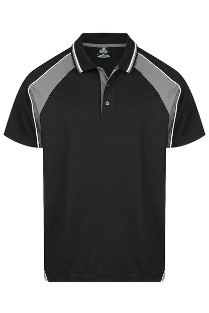 BLACK/ASHE/WHITE - Panorama Mens Polos