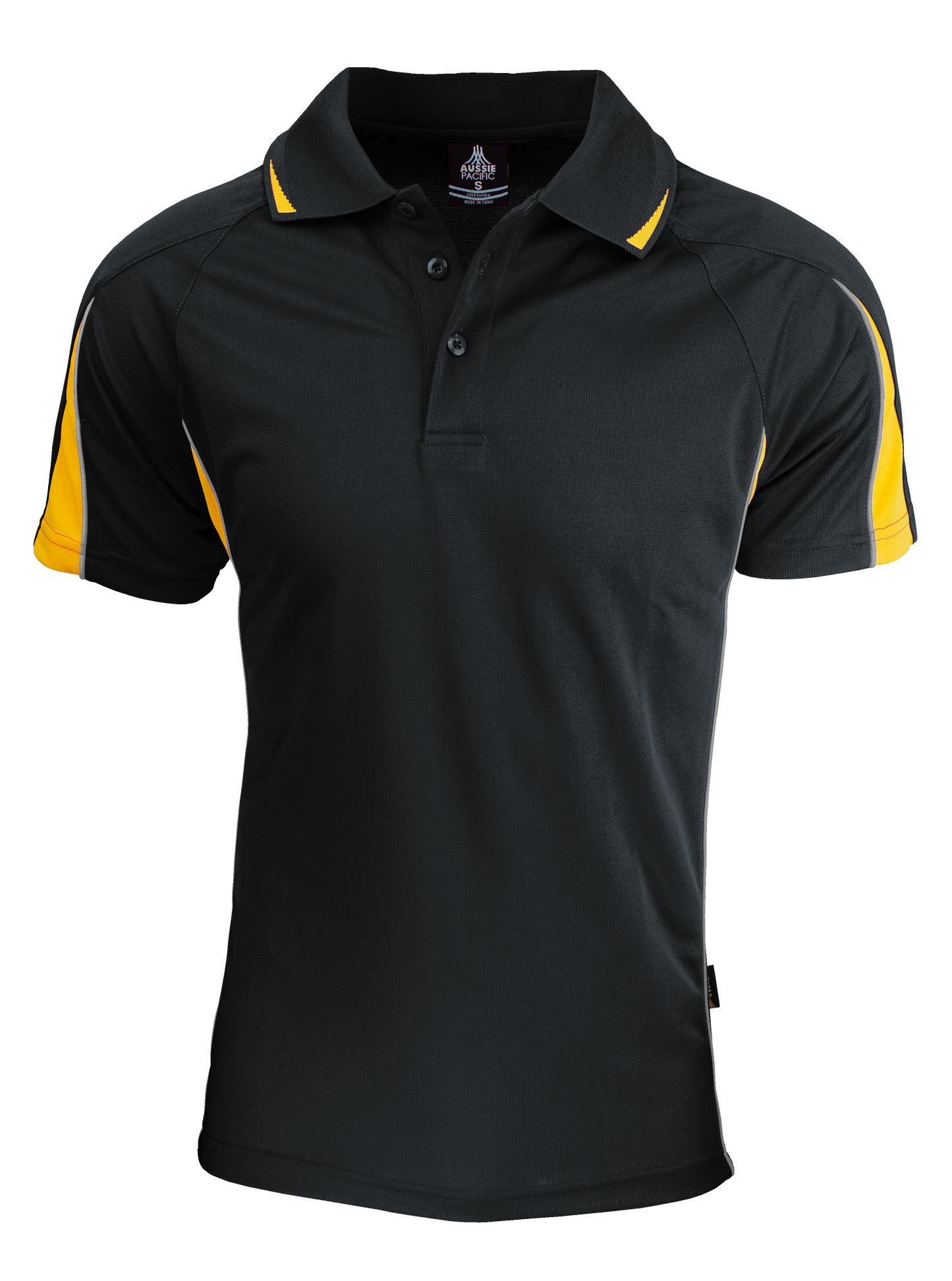 BLACK/GOLD - Eureka Mens Polos