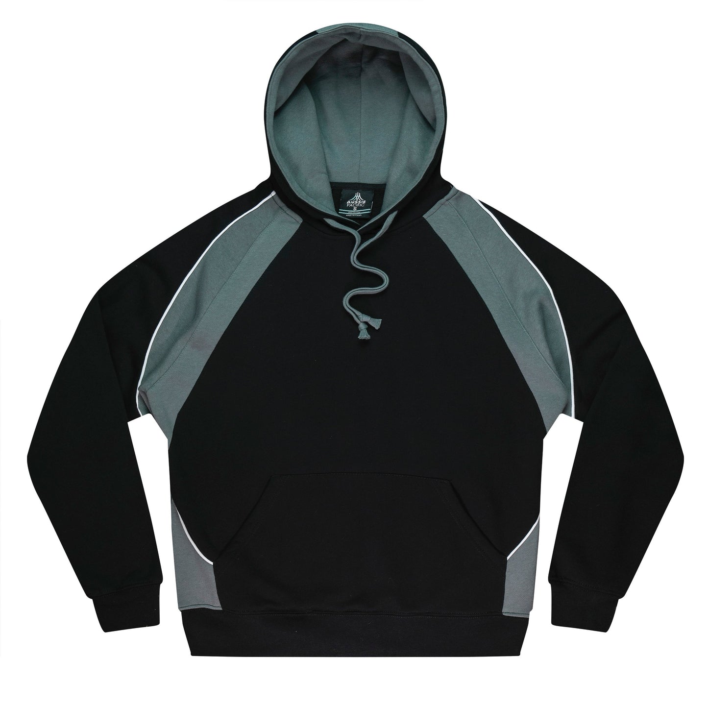 BLACK/ASHE/WHITE - Huxley Mens Hoodies