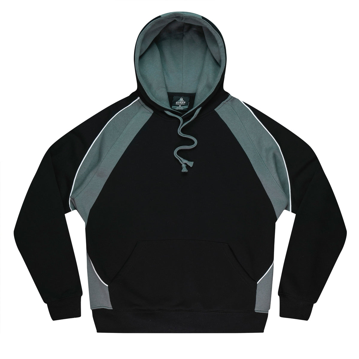 BLACK/ASHE/WHITE - Huxley Mens Hoodies