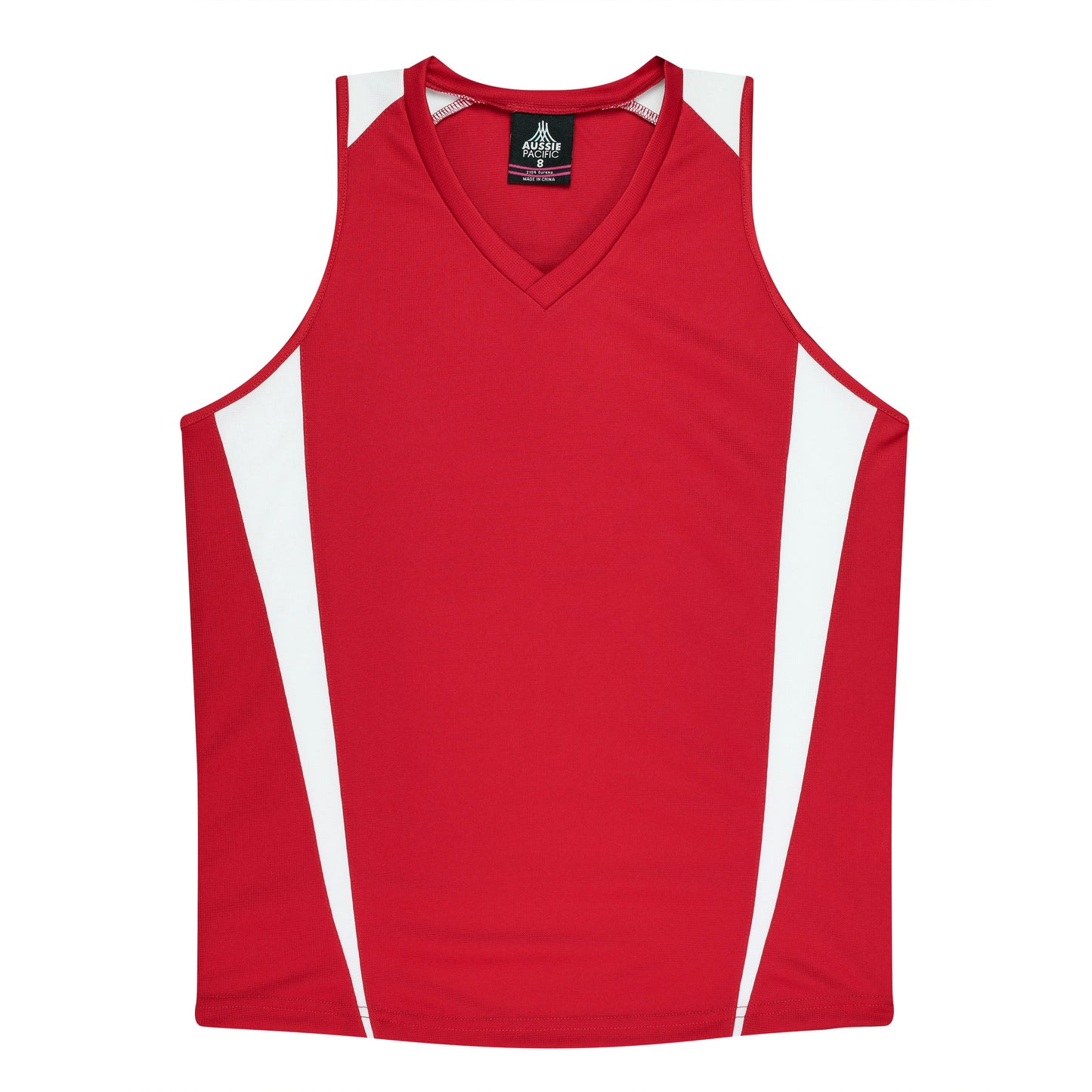 RED/WHITE - Eureka Lady Singlets