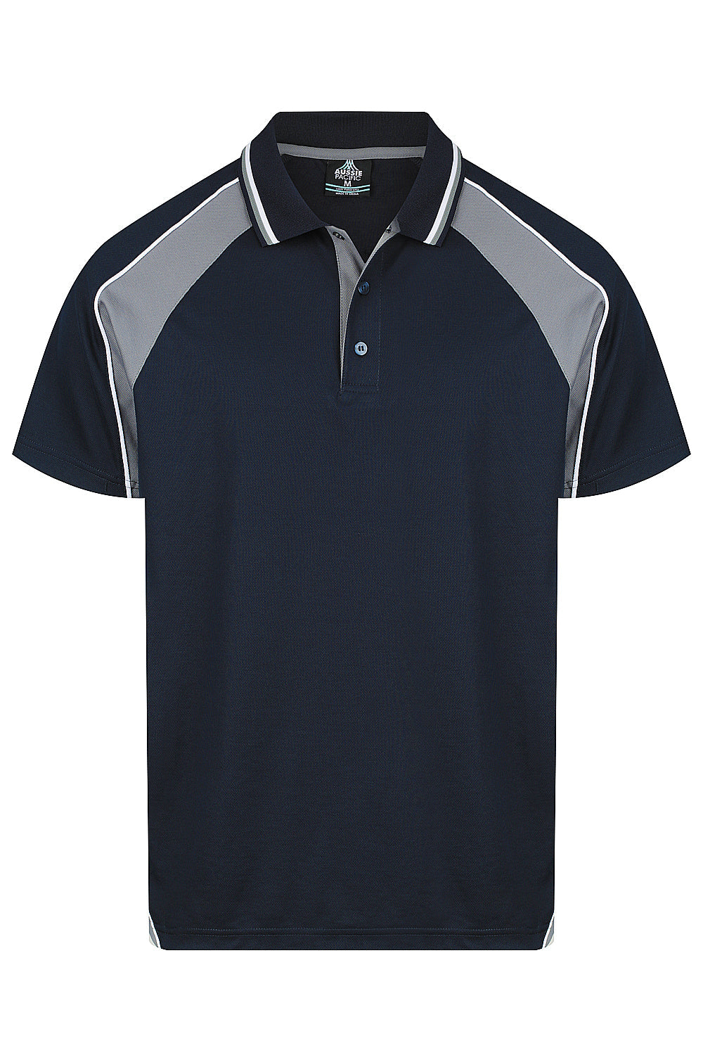 NAVY/ASHE/WHITE - Panorama Mens Polos