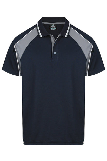 NAVY/ASHE/WHITE - Panorama Mens Polos