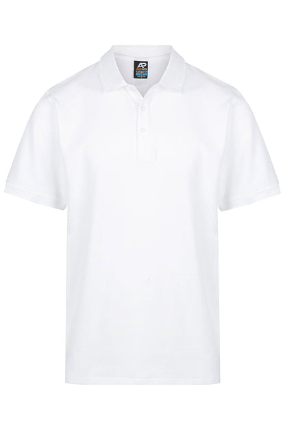 White - Claremont Mens Polos