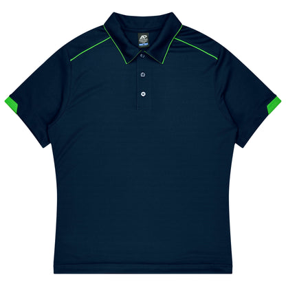 NAVY/KAWA GREEN - Currumbin Kids Polos