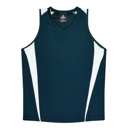 NAVY/WHITE - Eureka Lady Singlets