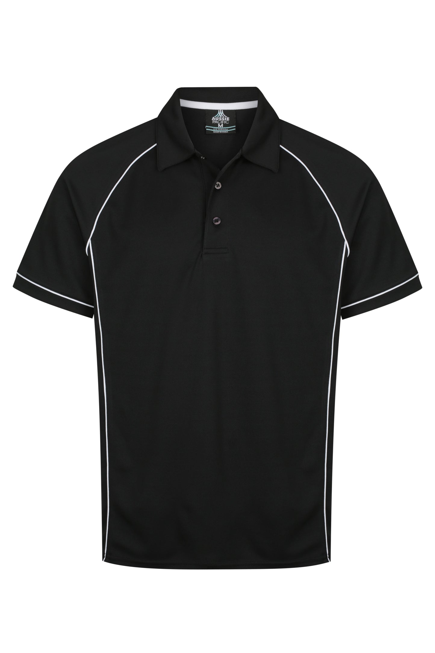 BLACK/WHITE - Endeavour Mens Polos