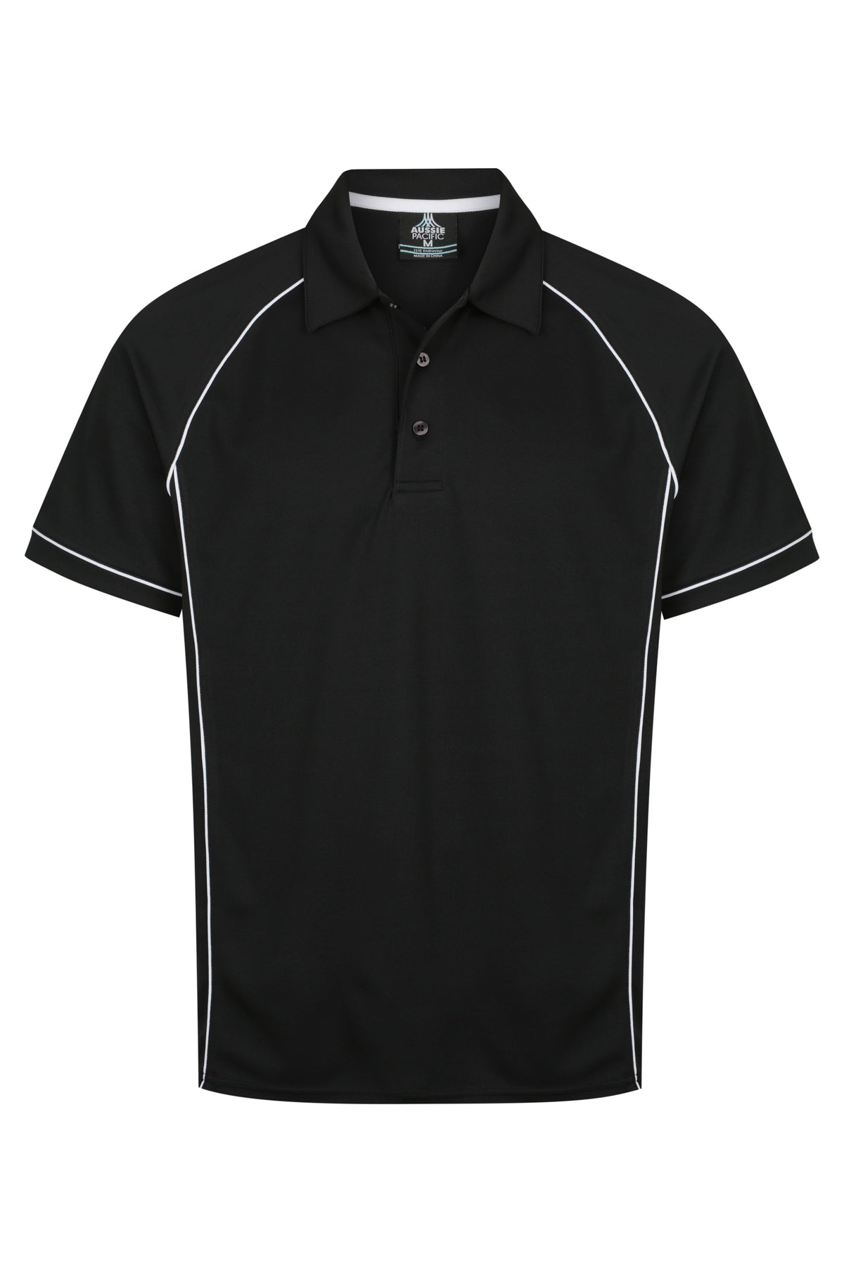 BLACK/WHITE - Endeavour Mens Polos