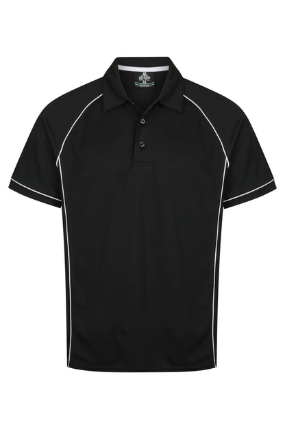 BLACK/WHITE - Endeavour Mens Polos