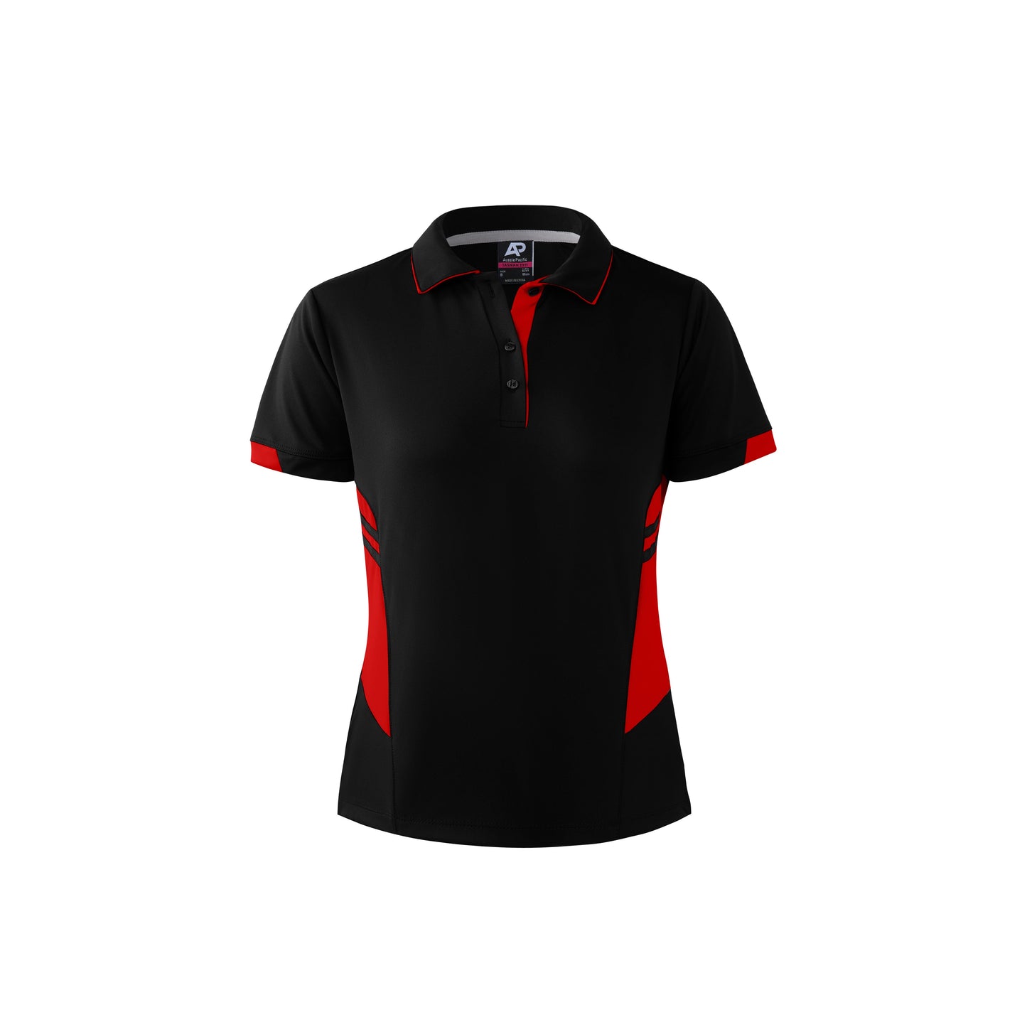 BLACK/RED - Tasman Lady Polos