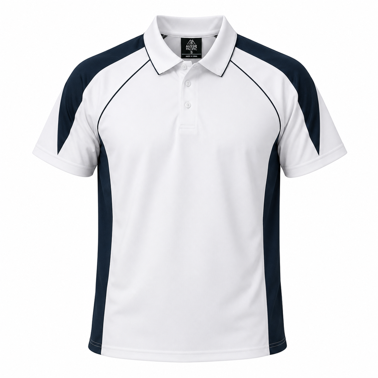 WHITE/NAVY - Premier Mens Polos