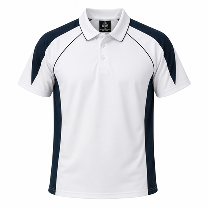 WHITE/NAVY - Premier Mens Polos