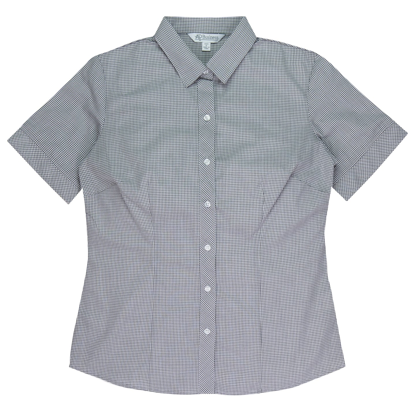 BLACK/WHITE - Toorak Lady Shirt Short Sleeve
